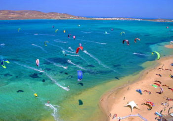 Онлайн веб камера Греция остров Парос пляж Пунта